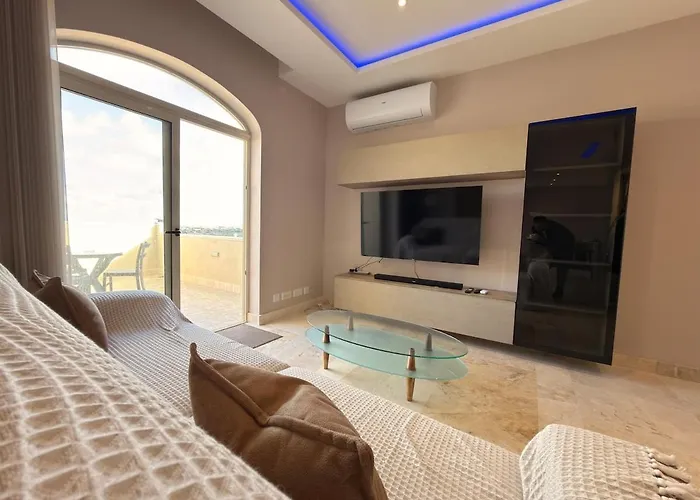 Panoramic View Penthouse With Dual Terraces Daire Xagħra fotoğrafı
